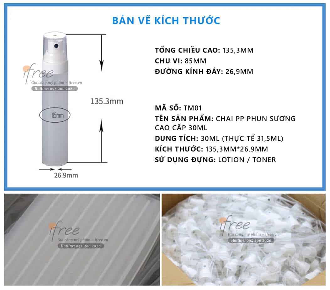 Gia Công Xịt Khử Mùi 3 chai pet phun sương hcm