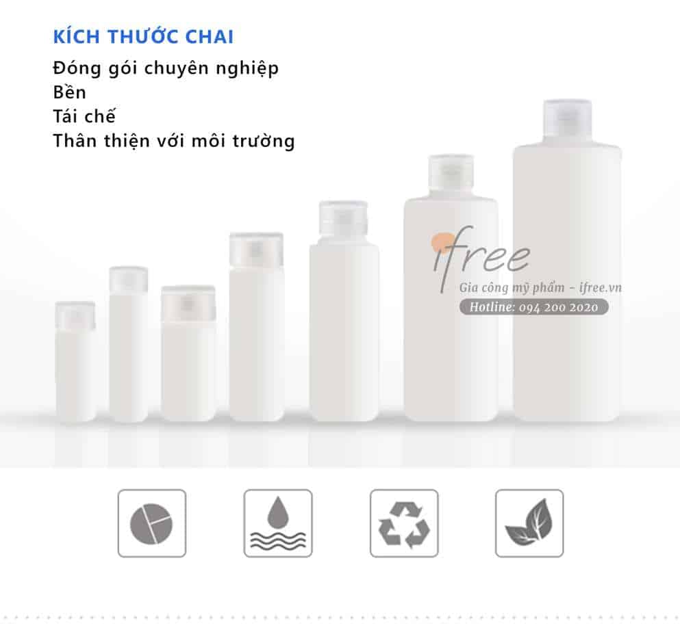 Chai PE dạng bóp chứa mỹ phẩm - DN0002