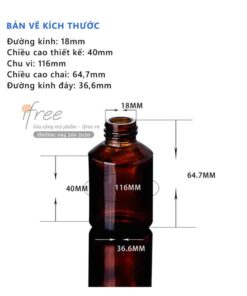 chai serum thủy tinh đầu bóp