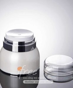 Vỏ chai lọ mỹ phẩm kiểu bình chân không CK0001 7 binh chan khong phun mo