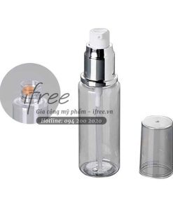 Chai PET nắp bạc 50ml chứa mỹ phẩm ( sữa rửa mặt)