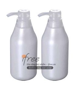 Chai đầu vòi nhấn HDPE chứa sữa tắm