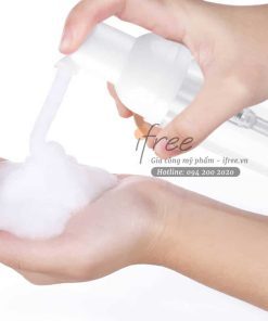 Mẫu chai lọ mỹ phẩm kiểu chai tạo bọt đầu vòi nhấn VN0011 5 chai tao bot mau xanh