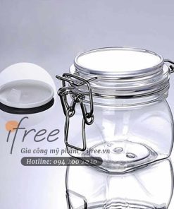 Hũ nắp cài chứa mỹ phẩm kem dưỡng da