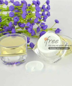 hũ octagon vàng bạc - chai lọ mỹ phẩm ifree