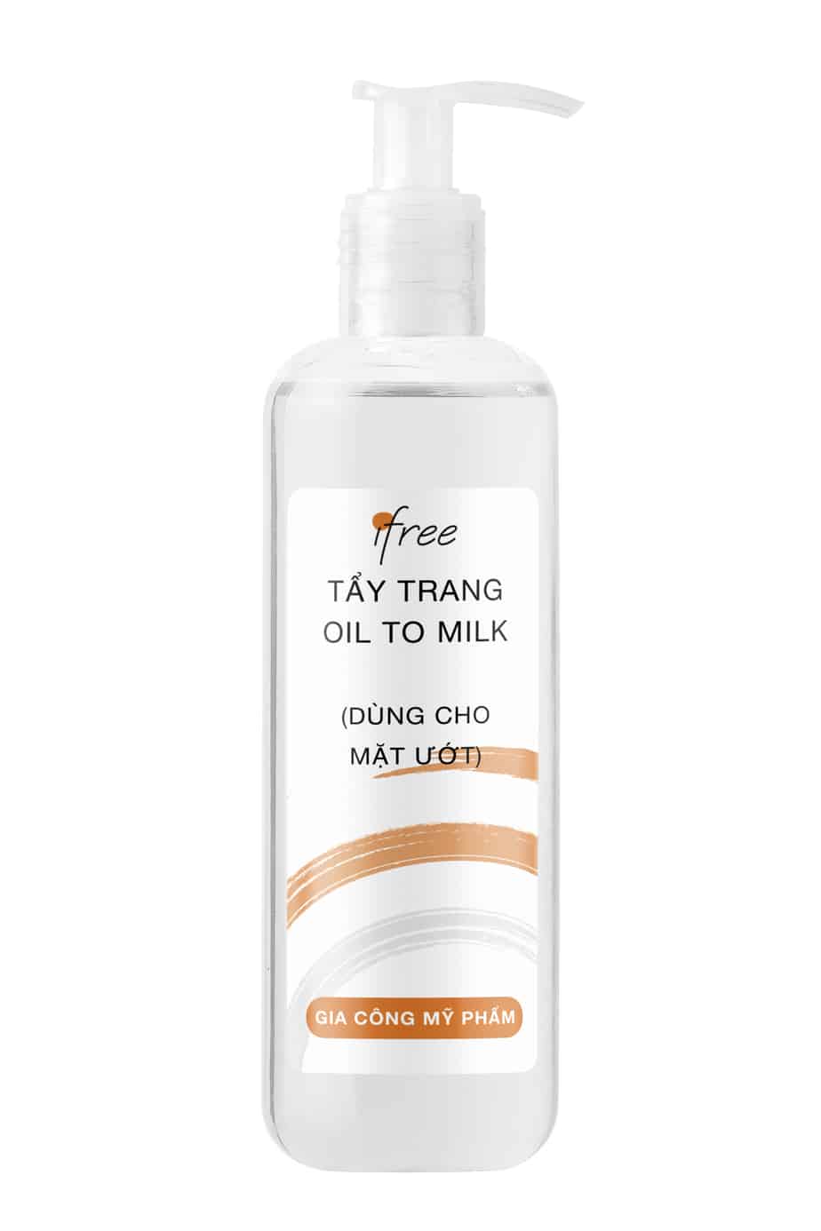 gia công tẩy trang cho da dầu da nhờn oil to milk tại IFREE giúp làm sạch sâu, sản phẩm được hơn 200 thương hiệu mỹ phẩm đặt hàng gia công