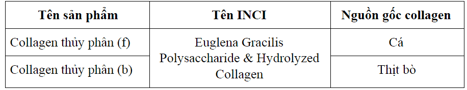Collagen thủy phân 2 Collagen thủy phân có nguồn gốc từ cá và thịt bò