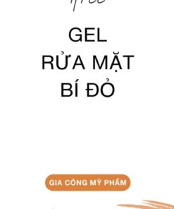 Gel rửa mặt bí đỏ