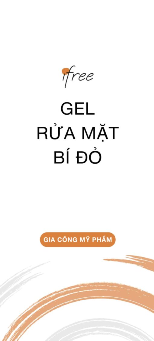 Gel rửa mặt bí đỏ