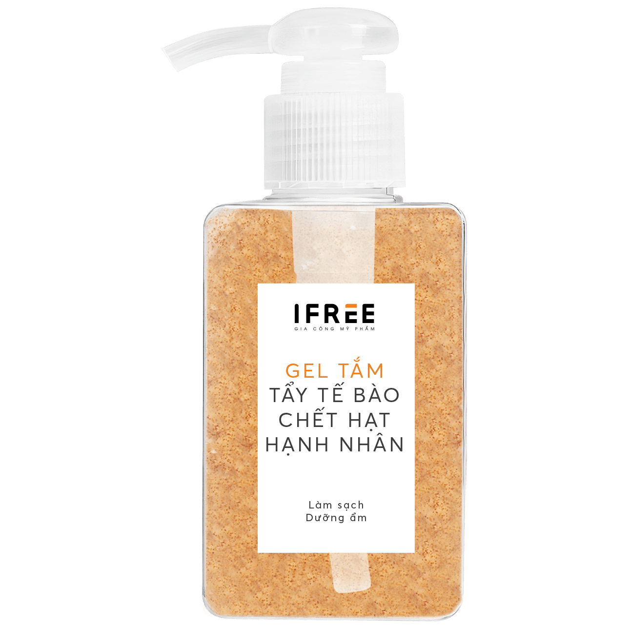 Gia công gel tắm tẩy tế bào chết hạt hạnh nhân tại IFREE giá rẻ, chất lượng 