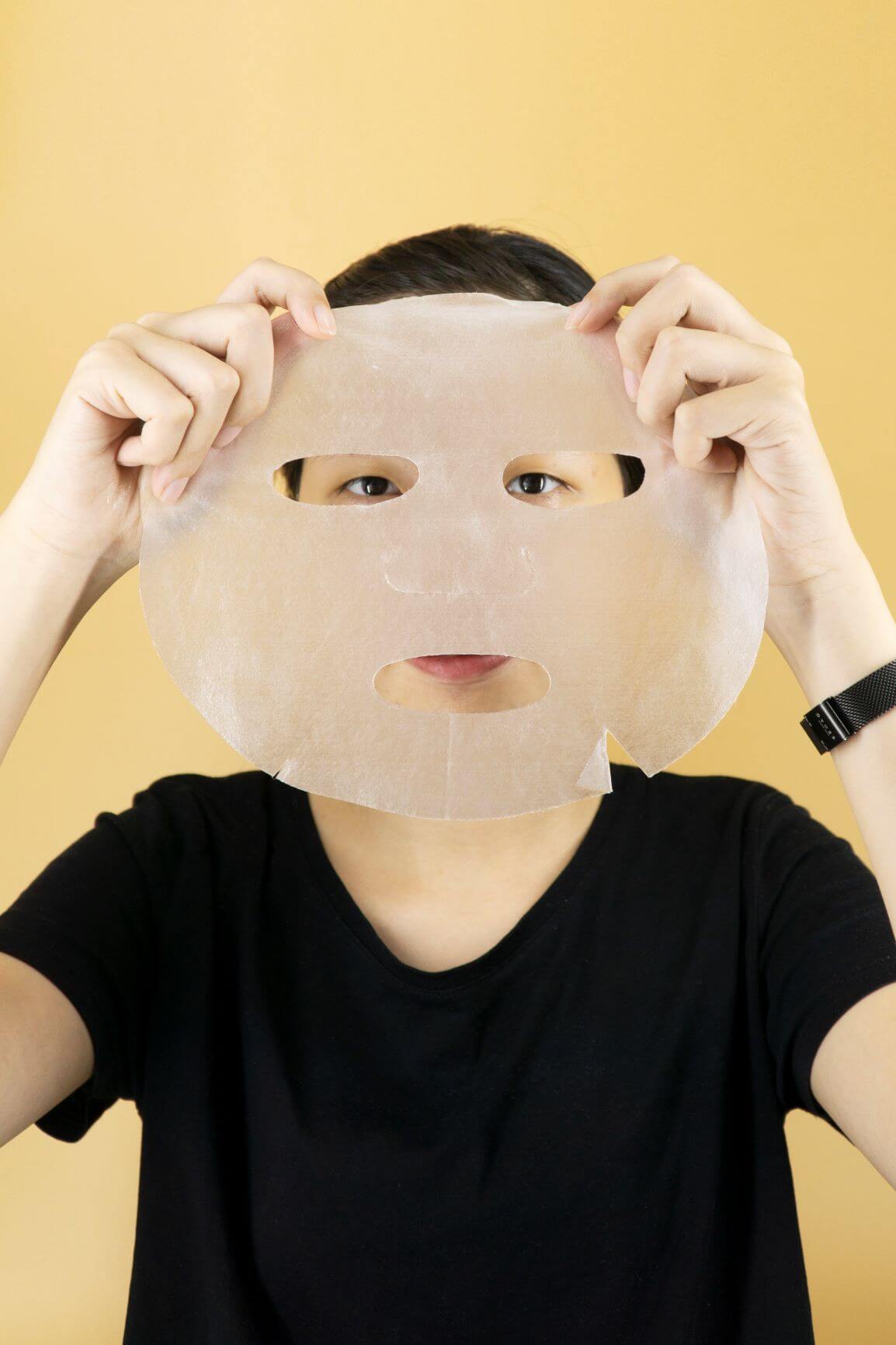 cách đắp mặt nạ sợi tre hàn quốc