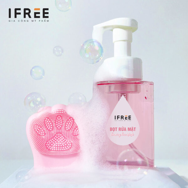 Gia công Bọt rửa mặt dịu nhẹ - Kết hợp dưỡng ẩm da IFREE 