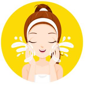 Bước 3 dùng gel rửa mặt