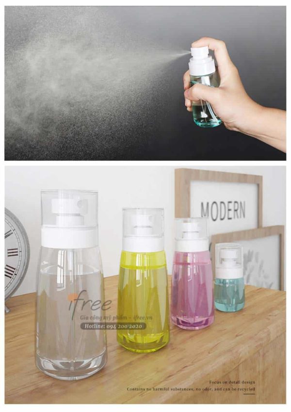 CHAI PHUN SƯƠNG - CHỌN LỰA TIỆN LỢI 6 chai phun sương du lịch - gia công mỹ phẩm ifree