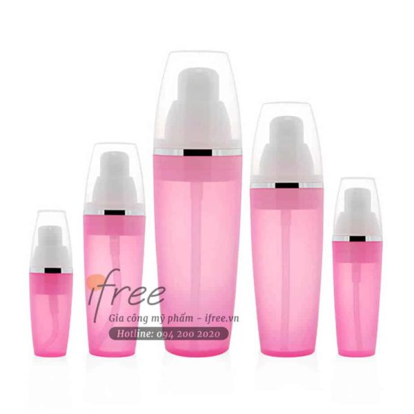 Review chai vòi nhấn đựng mỹ phẩm đẹp, giá tốt, cung cấp sỉ và lẻ 7 clmp chai voi nhan PP mau hong 03 600x600 1