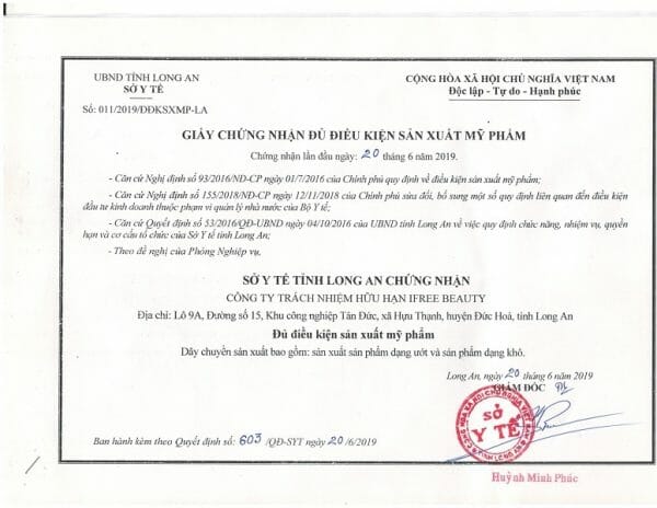 Nhà Máy Gia Công Mỹ Phẩm Độc Quyền Trọn Gói Chuẩn CGMP ASEAN 19 gia công mỹ phẩm trắng da