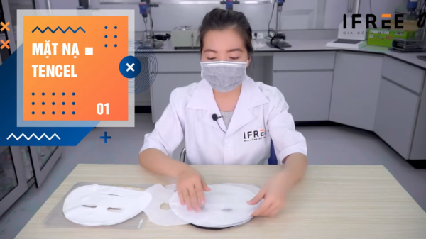 review phôi mặt nạ lụa tencel