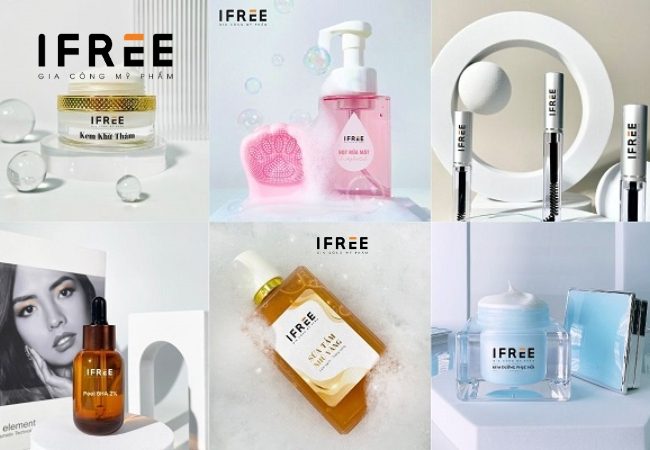 gia công chai lọ mỹ phẩm tại iFREE