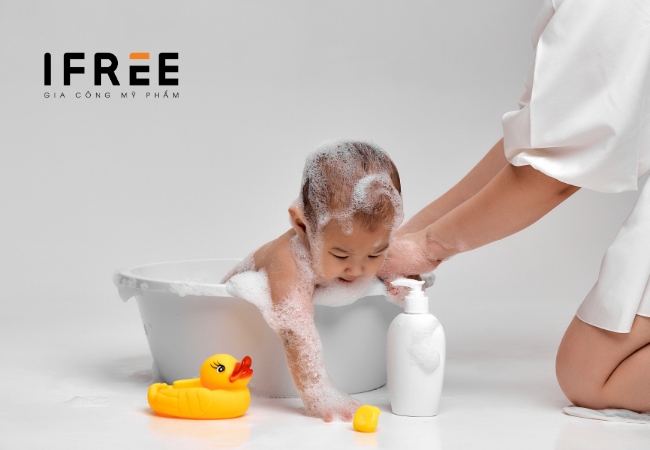công thức sữa tắm em bé an toàn - lành tính