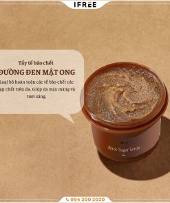 Gia công tẩy tế bào chết đường đen mật ong