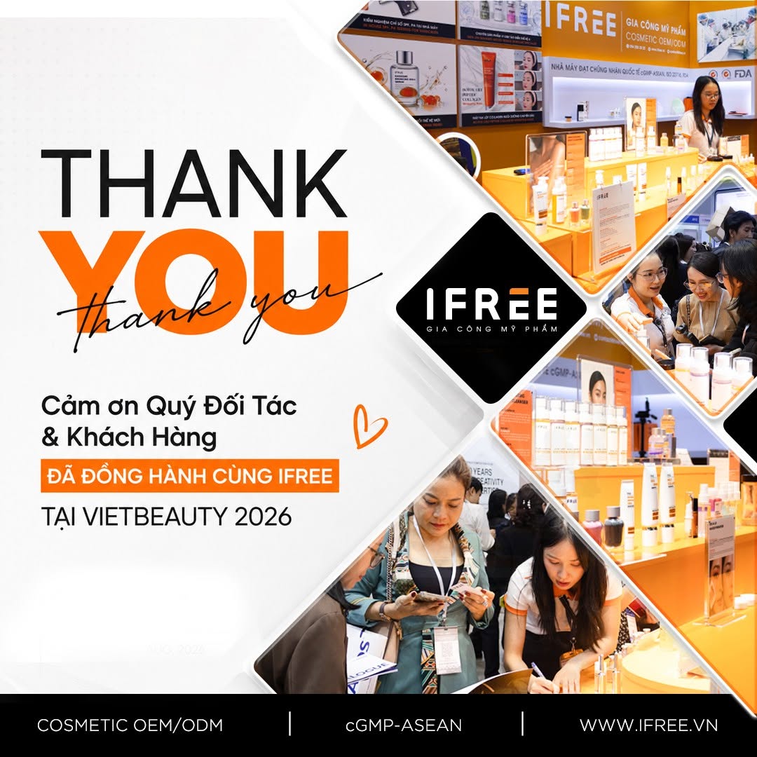 IFREE khép lại hành trình tại VietBeauty x Cosmobeauté Vietnam x Beautycare Plus 2026 với nhiều kết nối và cơ hội hợp tác mới 10 VietBeauty x Cosmobeauté Vietnam x Beautycare Plus 2026